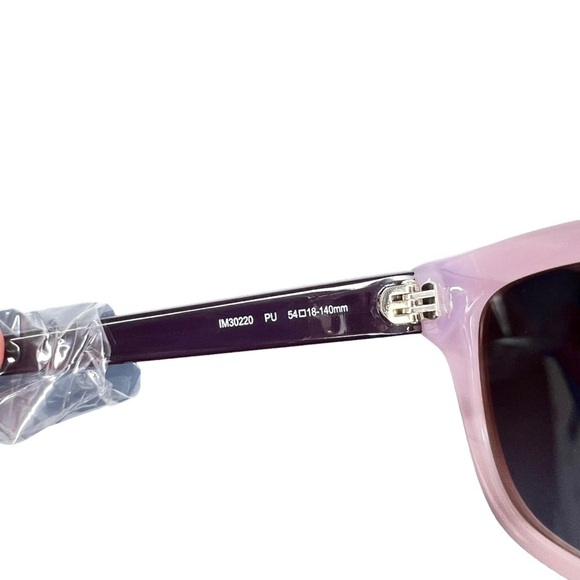 Isaac Mizrahi New York IM 30220 Purple Cat Eye Full Frame Acetate Sunglasses - Picture 6 of 12